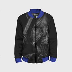 Детский бомбер БЕРСЕРК черно - белый