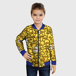 Бомбер детский Утки, цвет: 3D-синий — фото 2