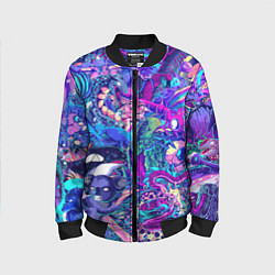Детский бомбер Неоновые Звери