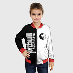 Бомбер детский PITBULL SYNDICATE ПИТБУЛЬ, цвет: 3D-красный — фото 2