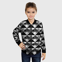 Бомбер детский Современный геометрический, цвет: 3D-черный — фото 2