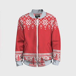 Детский бомбер Зимний лес