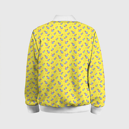 Детский бомбер Pineapple Pattern / 3D-Белый – фото 2