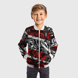 Бомбер детский Оружейный барон, цвет: 3D-белый — фото 2