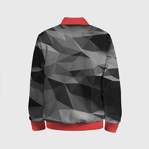 Детский бомбер Чб абстракция / 3D-Красный – фото 2