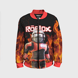 Детский бомбер ROBLOX FIRE РОБЛОКС ОГОНЬ ПОЖАРНЫЙ