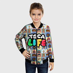 Бомбер детский Toca Life, цвет: 3D-черный — фото 2