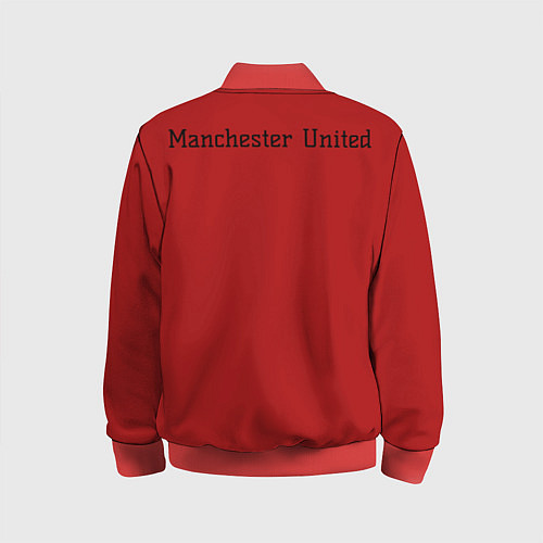 Детский бомбер Manchester United F C / 3D-Красный – фото 2