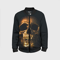 Детский бомбер Gold Skull