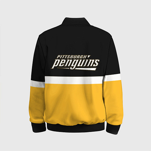 Детский бомбер Питтсбург Пингвинз НХЛ / 3D-Черный – фото 2