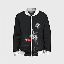 Бомбер детский BMW МИНИМЛ, цвет: 3D-белый