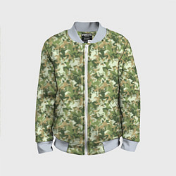 Бомбер детский Лягушки камуфляж, цвет: 3D-серый