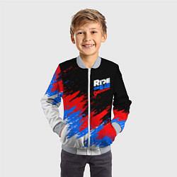 Бомбер детский RIDE OR DIE RUSSIA EXTREME, цвет: 3D-серый — фото 2