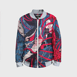 Детский бомбер Самурай Якудза, змей, скелет