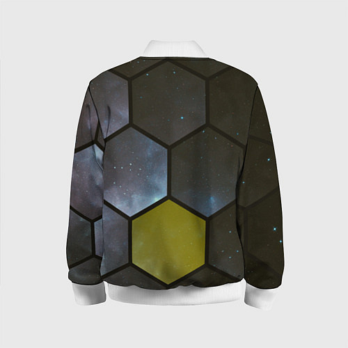 Детский бомбер JWST space cell theme / 3D-Белый – фото 2