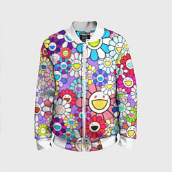 Детский бомбер Цветы Takashi Murakami