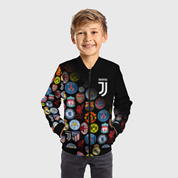 Бомбер детский JUVENTUS LOGOBOMBING SPORT, цвет: 3D-черный — фото 2