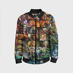 Бомбер детский HEROES DOTA 2 ПЕРСОНАЖИ ДОТА 2, цвет: 3D-черный