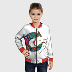 Бомбер детский Броненосец, цвет: 3D-красный — фото 2