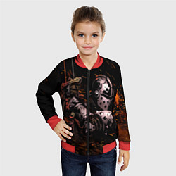 Бомбер детский Darkest Dungeon Fish and Bones, цвет: 3D-красный — фото 2