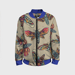 Детский бомбер Мотыльки-черепа