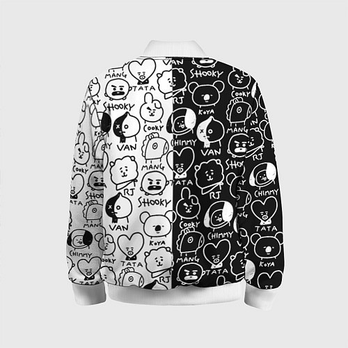 Детский бомбер Permission To Dance SPLIT BT21 / 3D-Белый – фото 2