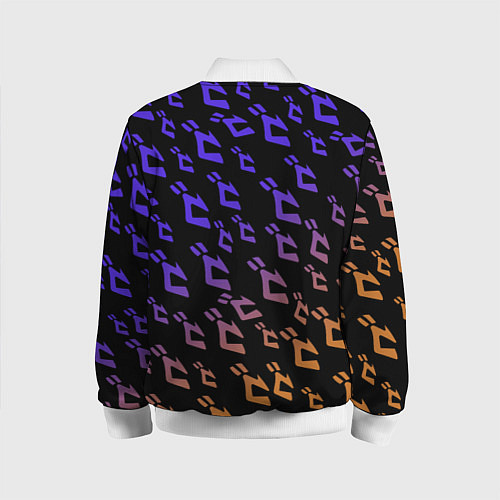 Детский бомбер JOJOS BIZARRE ADVENTURE PATTERN / 3D-Белый – фото 2