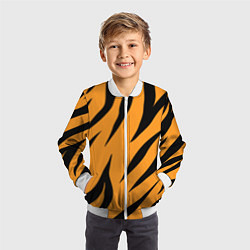 Бомбер детский Тигррра, цвет: 3D-белый — фото 2