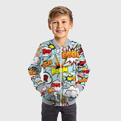 Бомбер детский BoOMbiT, цвет: 3D-серый — фото 2