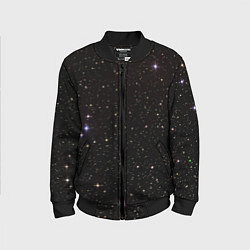 Бомбер детский Ночное звездное небо, цвет: 3D-черный