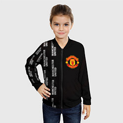 Бомбер детский МАНЧЕСТЕР ЮНАЙТЕД Абстракция, цвет: 3D-черный — фото 2