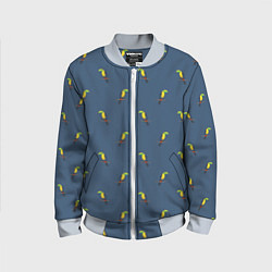 Детский бомбер Тукан паттерн