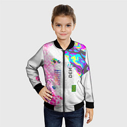 Бомбер детский Шаза Психоделика, цвет: 3D-черный — фото 2