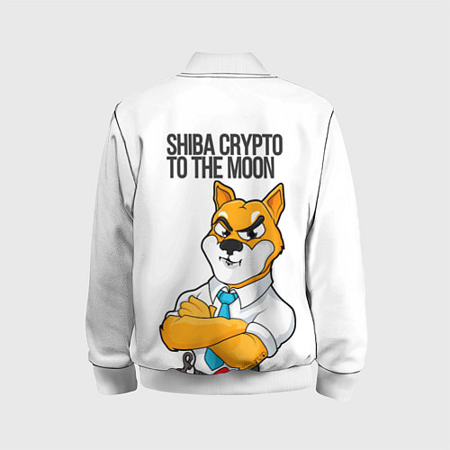 Детский бомбер Shiba crypto / 3D-Белый – фото 2