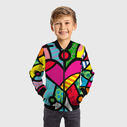 Бомбер детский Ромеро Бритто Арт, цвет: 3D-черный — фото 2