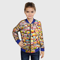 Бомбер детский Уточки Лалафанфан, цвет: 3D-синий — фото 2