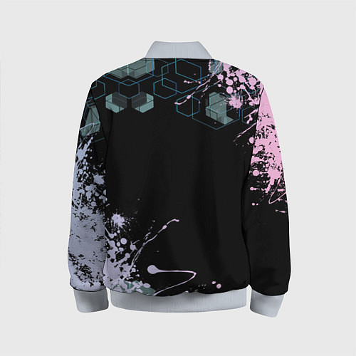 Детский бомбер BTS класс / 3D-Серый – фото 2