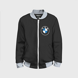 Бомбер детский BMW LOGO CARBON ЧЕРНЫЙ КАРБОН, цвет: 3D-серый