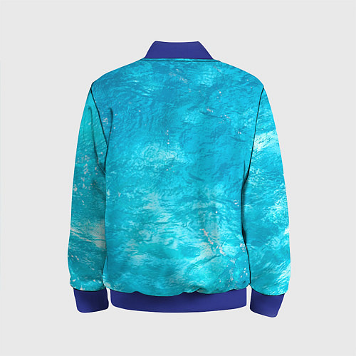 Детский бомбер Голубой океан Голубая вода / 3D-Синий – фото 2