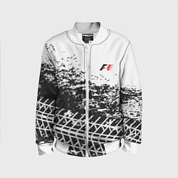 Бомбер детский F1 Формула 1 Mini Logo, цвет: 3D-белый