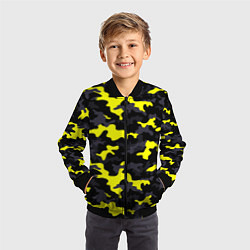 Бомбер детский Black Camo, цвет: 3D-черный — фото 2