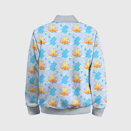 Детский бомбер YOGA медитация / 3D-Серый – фото 2