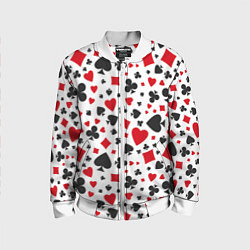 Детский бомбер Картёжные Масти