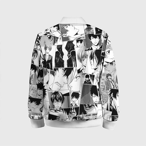 Детский бомбер Psycho Pass pattern / 3D-Белый – фото 2