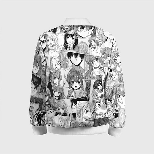 Детский бомбер Toradora pattern / 3D-Белый – фото 2