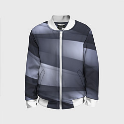 Детский бомбер Серо-белая Волна