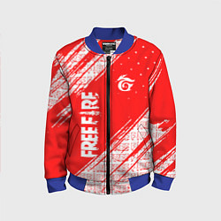 Бомбер детский Free Fire Фри Фаер Паттерн, цвет: 3D-синий