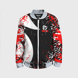 Бомбер детский Free Fire брызги, цвет: 3D-серый