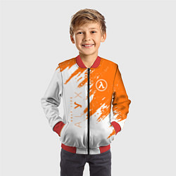 Бомбер детский Half-life texture, цвет: 3D-красный — фото 2