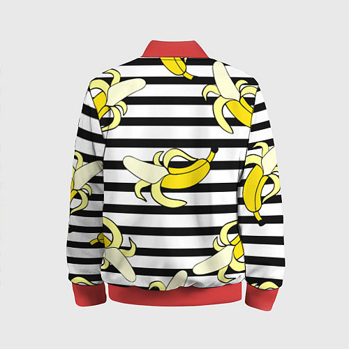 Детский бомбер Banana pattern Summer / 3D-Красный – фото 2